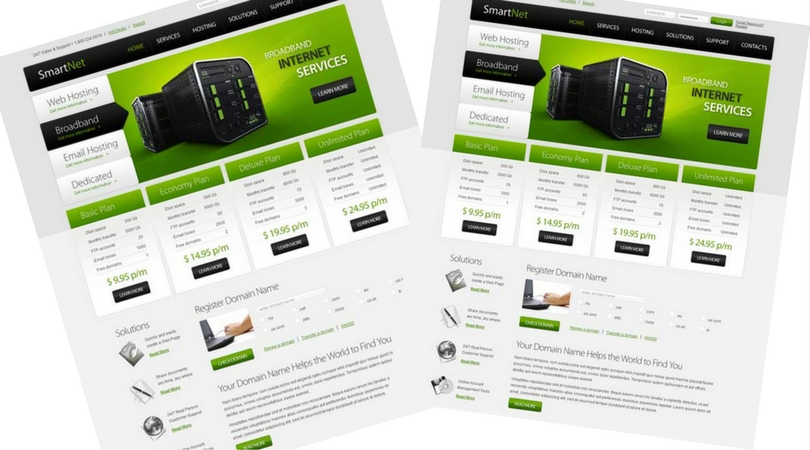 Free HTML5 Hosting Website Template