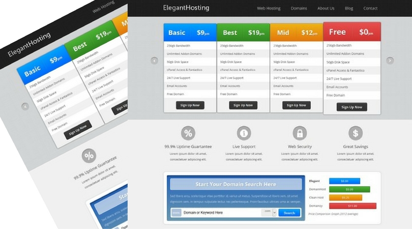 Elegant Hosting HTML Template