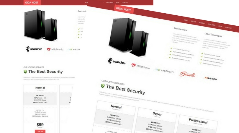 Giga Host Pro Template