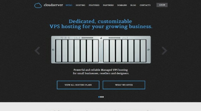 CloudServer – One Page Responsive Hosting Template
