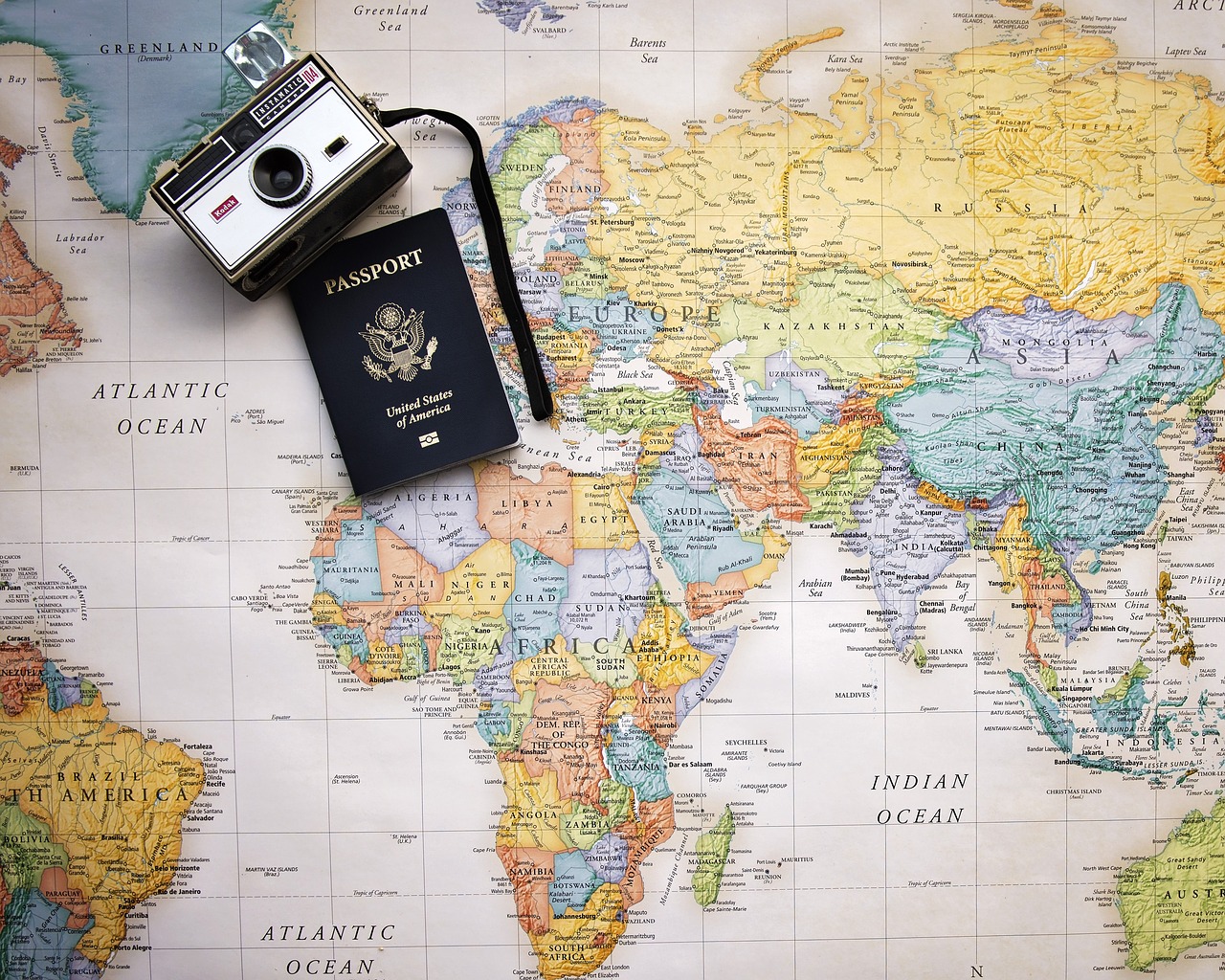 travelling with map