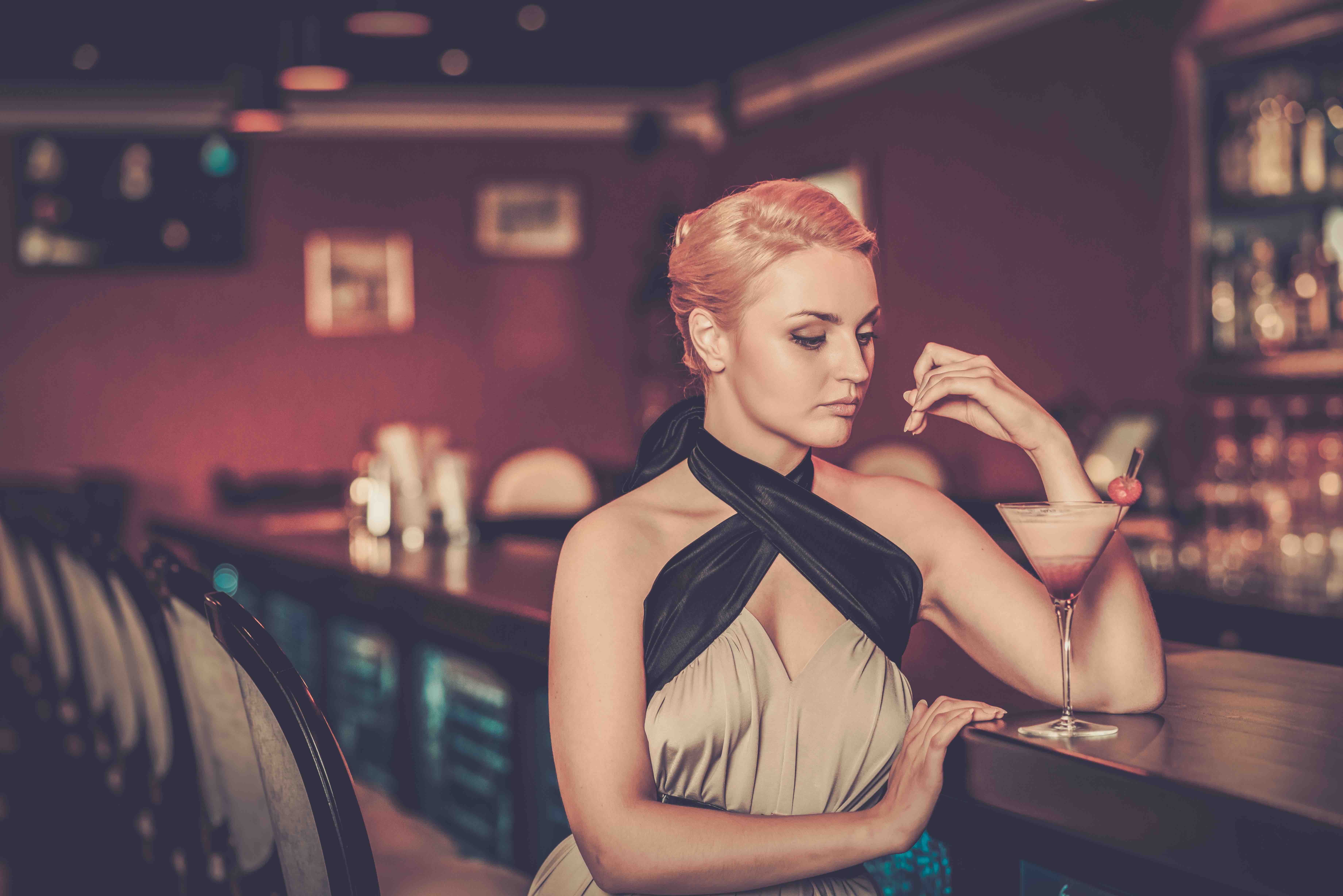 Woman at a Bar