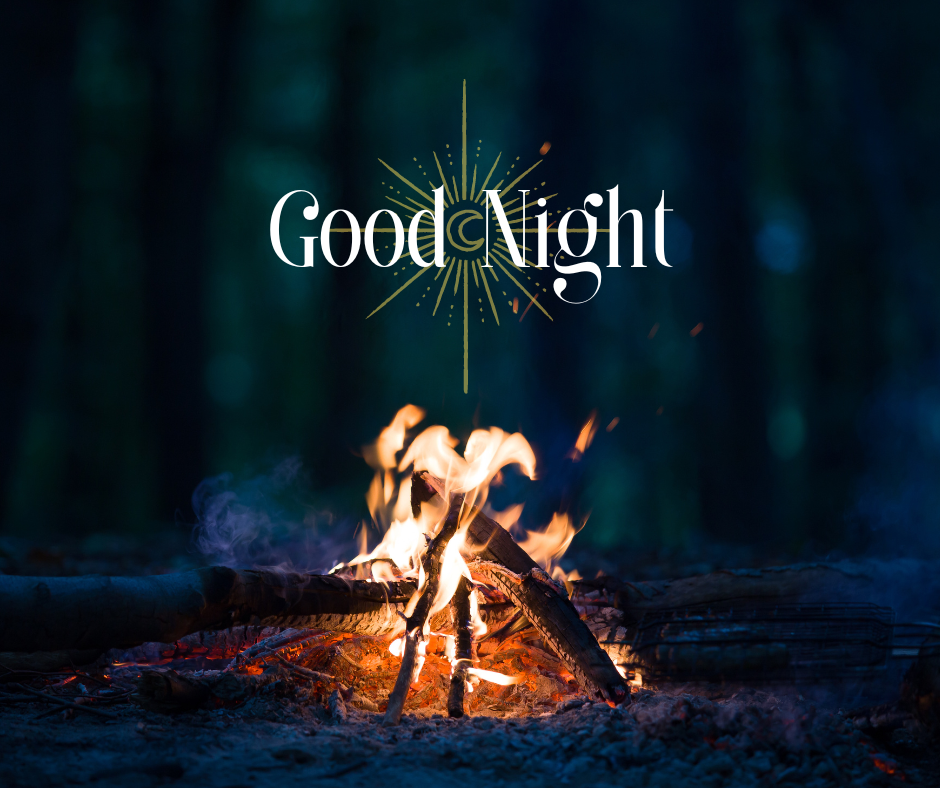 Good Night, camp fire and winters are the best combo