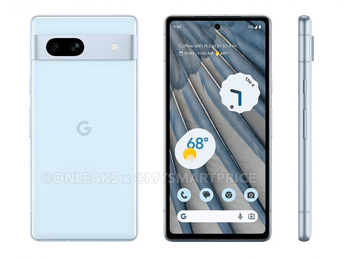 Google Pixel 7a leaked render